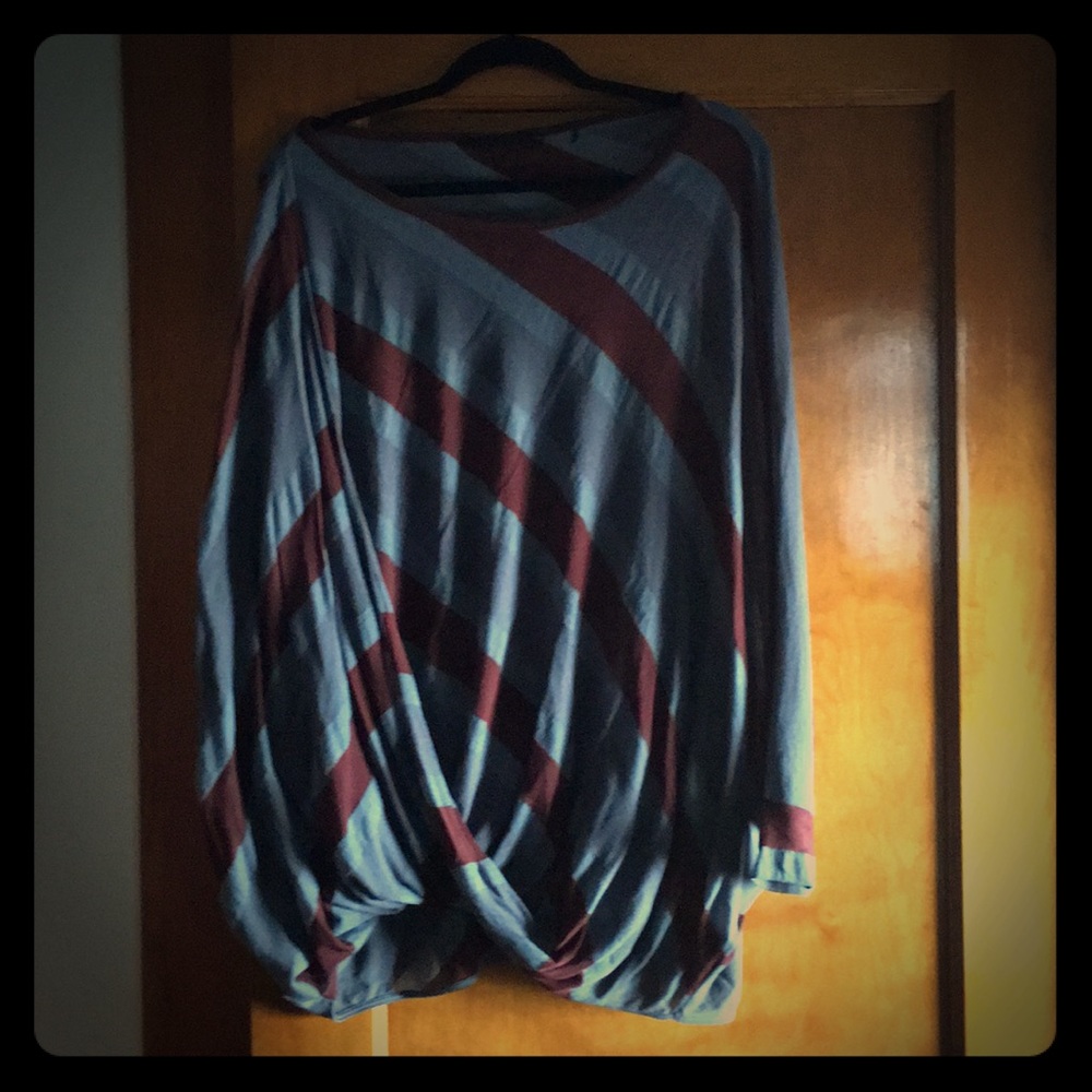 L.A.M.B Oversized Striped Tunic